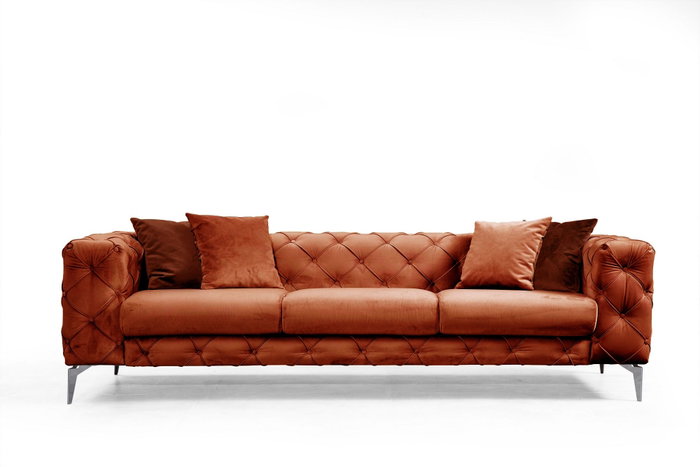 Atelier Del Sofa Como - Sofá de 3 Plazas Naranja